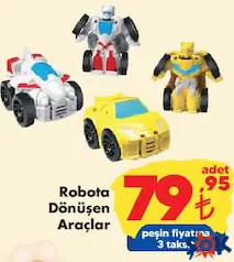 GOKİDY OYUNCAK ROBOTA DÖNÜŞEN ARAÇLAR